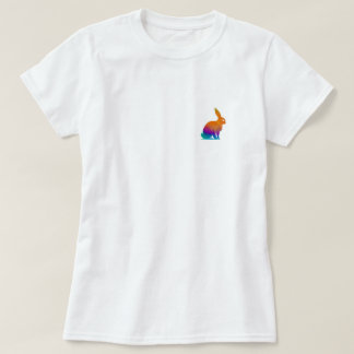 Rainbow rabbit logo T-Shirt