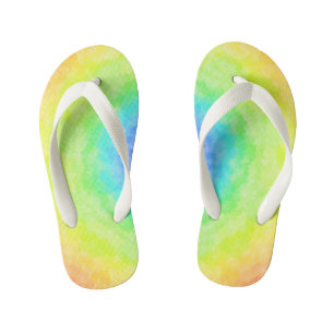 Rainbow Radiance Kid's Flip Flops