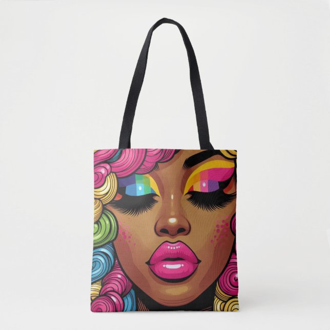 Rainbow Radiance Tote Bag (Front)