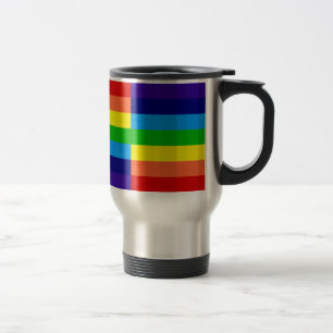 rainbow, rainbow, rainbow travel mug