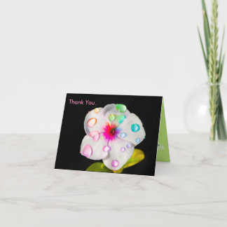 Rainbow Raindrops Periwinkle | Small Note Card