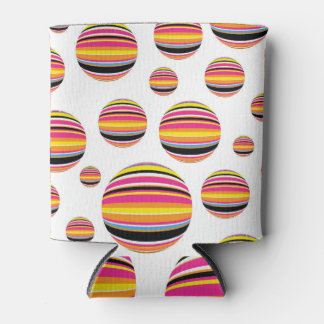 Rainbow Raindrops: Striped Pattern Can Cooler
