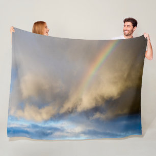 rainbow rebellion fleece blanket