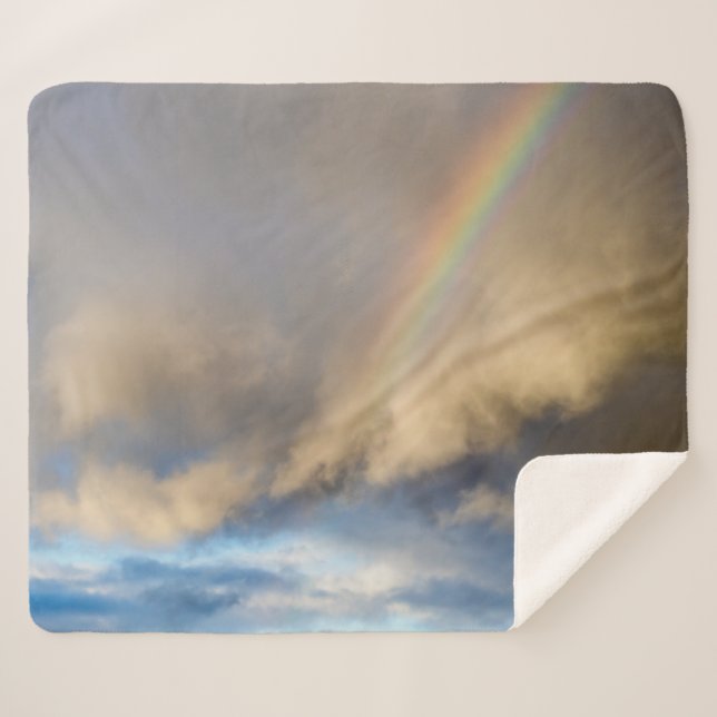 rainbow rebellion sherpa blanket (Front (Horizontal))