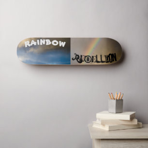 rainbow rebellion skateboard