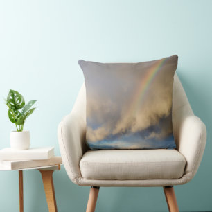 rainbow rebellion throw pillow