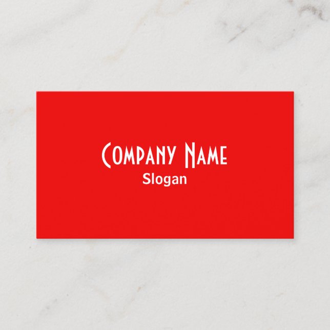 Rainbow Red Business Card (Front)