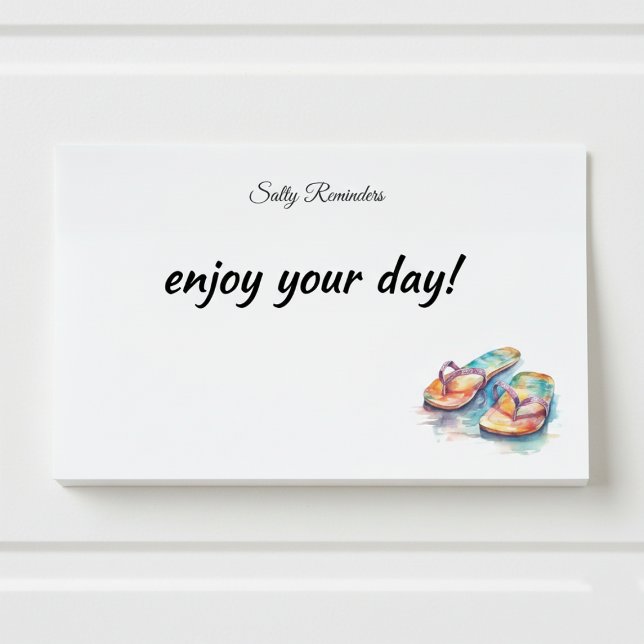 Rainbow Reef Flip Flops, custom Post-it Notes (Creator Uploaded)