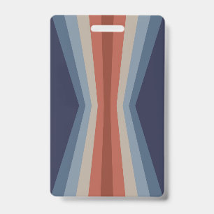 Rainbow reflection in retro style badge