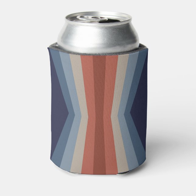 Rainbow reflection in retro style can cooler (Can Back)