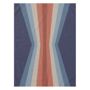 Rainbow reflection in retro style tablecloth