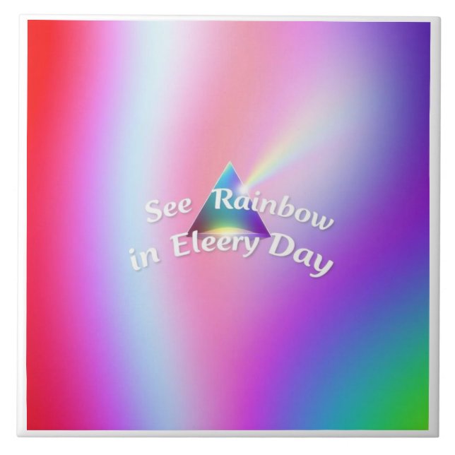 Rainbow Reflections Tile (Front)