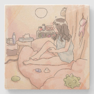 Rainbow Relaxation Stone Coaster