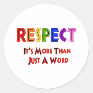 Rainbow Respect Classic Round Sticker