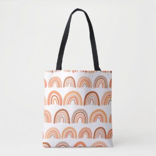 Rainbow Reverie: Vintage Vibrance Tote Bag
