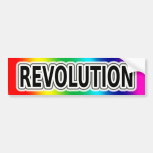Rainbow Revolution Bumper Sticker
