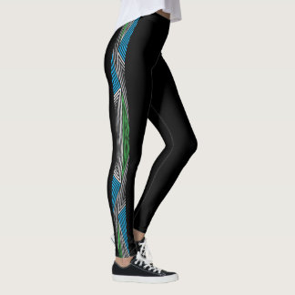 Rainbow Rex Retro Leggings: Slim Leggings
