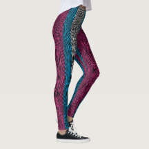 Rainbow Rex Retro Leggings: Trans Flag inverted