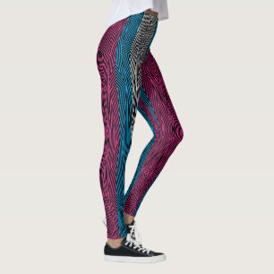 Rainbow Rex Retro Leggings: Trans Flag inverted Leggings