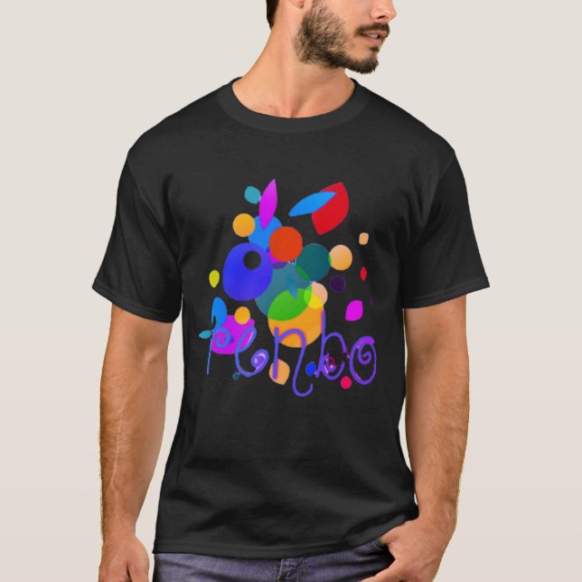 Rainbow Rhapsody: Happy Rainbow-Coloured Design" T-Shirt (Front)