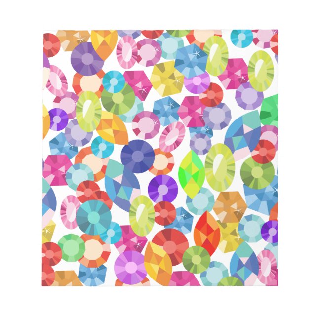 rainbow rhinestones notepad (Front)