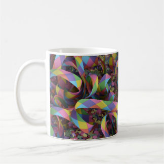 Rainbow ribbon abstract LGBT PRIDE Coffee Mug