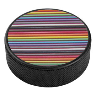 Rainbow Ribbon Cable Hockey Puck