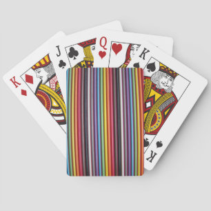 Rainbow Ribbon Cable Texture Playing Cards