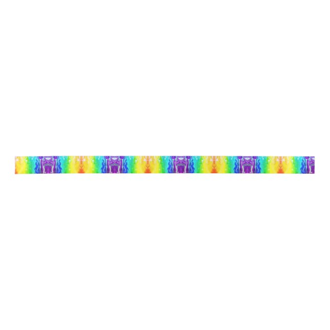 Rainbow ribbon satin ribbon (Front)