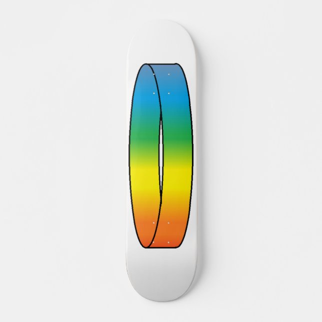 Rainbow Ring Skatedeck Skateboard (Front)