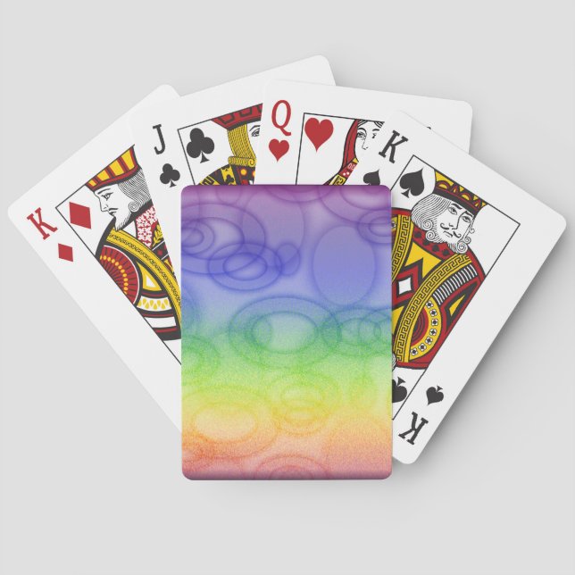 Rainbow Rings Playing Cards (Back)