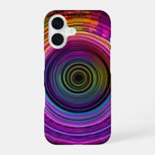 Rainbow ripples iPhone 16 case