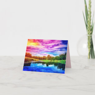 RAINBOW RIVER SMALL GREETING CARD