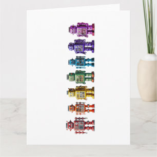 Rainbow Robots Card