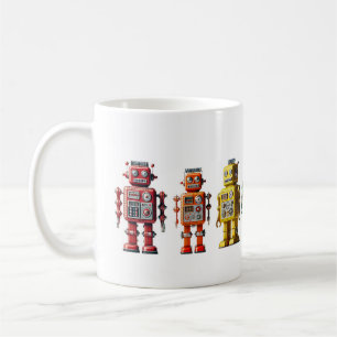 Rainbow Robots Coffee Mug