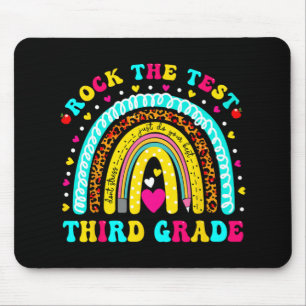 Rainbow Rock The Test Day Third Grade Testing Day Mouse Pad
