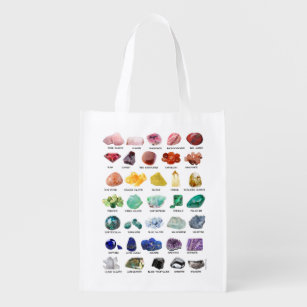 Rainbow Rocks Crystal Collection Reusable Bag