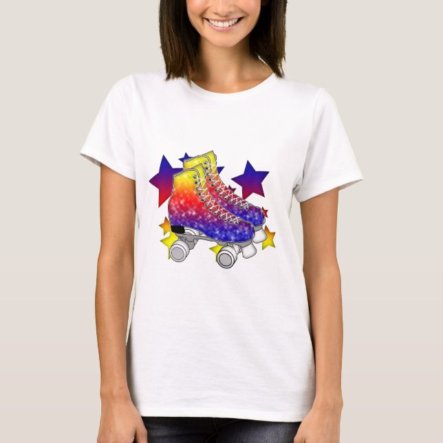 Rainbow Rollerskates T-Shirt (Front)