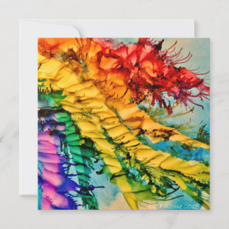 Rainbow Ropes Blank Note Card