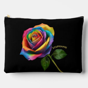 Rainbow Rose Accessory Pouch
