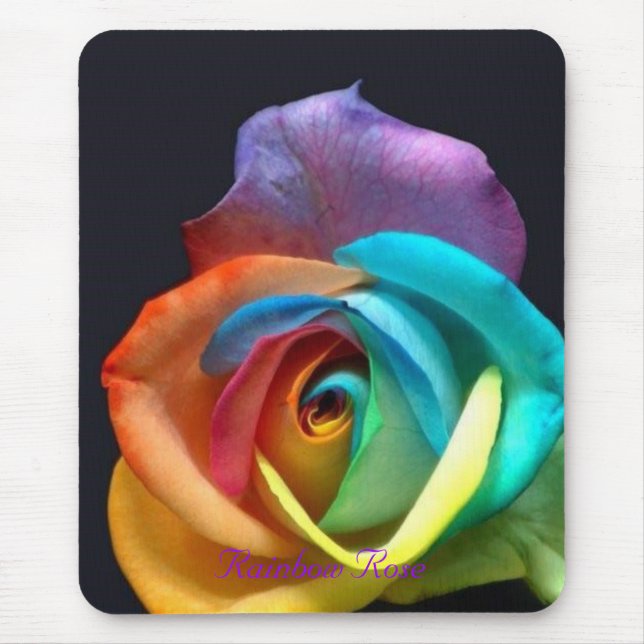 Rainbow Rose Mouse Pad (Front)