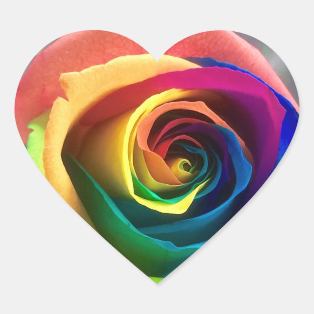 Rainbow rose stickers (Front)