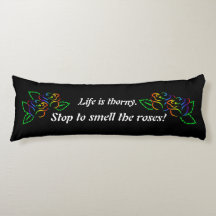 Rainbow Roses Body Pillow