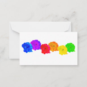 Rainbow Roses Card