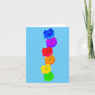 Rainbow Roses Card
