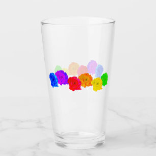 Rainbow Roses  Glass
