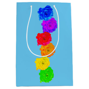 Rainbow Roses Medium Gift Bag