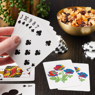Rainbow Roses Playing Cards