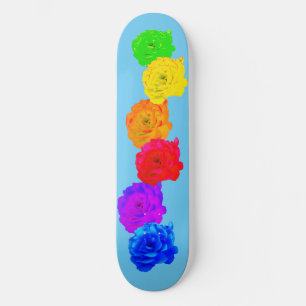 Rainbow Roses Skateboard