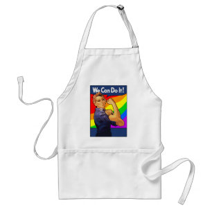 Rainbow Rosie Standard Apron